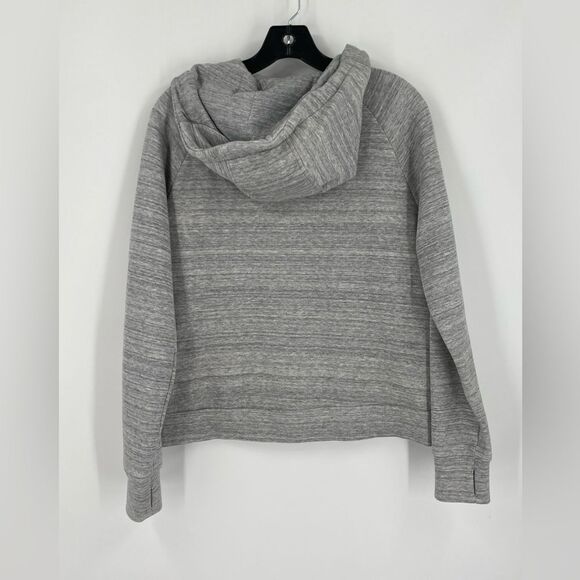 Casual Gray Zip-Up Hoodie size M - Picture 3 of 3